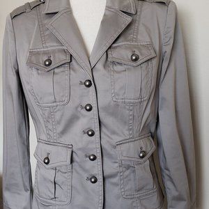 WHBM Grey Military Jacket